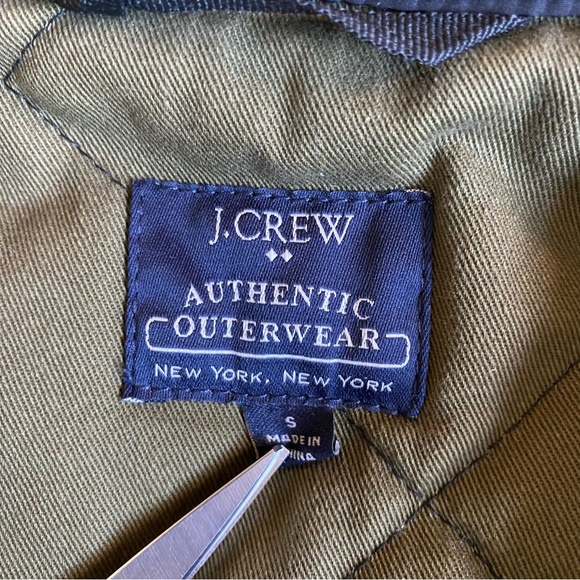J. Crew Factory Walker Quilted Zip Vest, Black Olive Green, Small - Picture 8 of 11